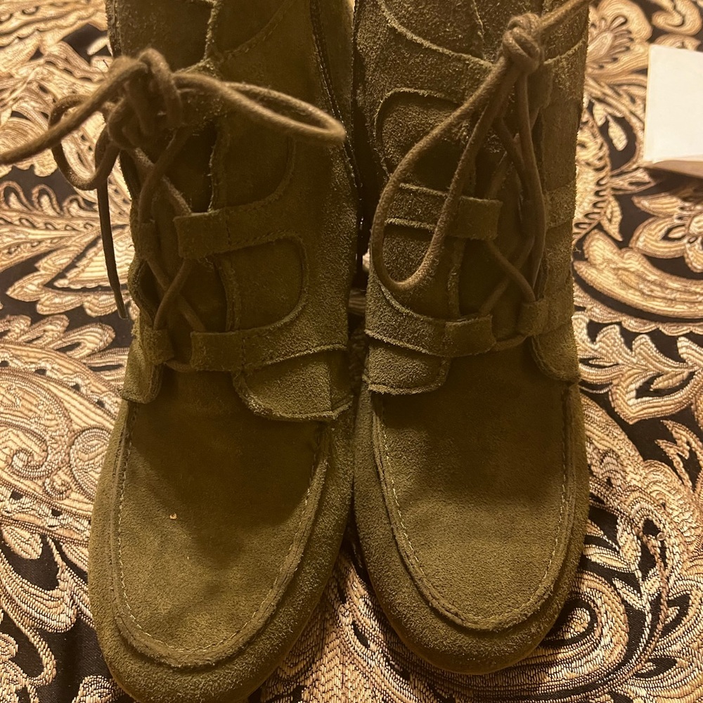 Olive Green Wedges